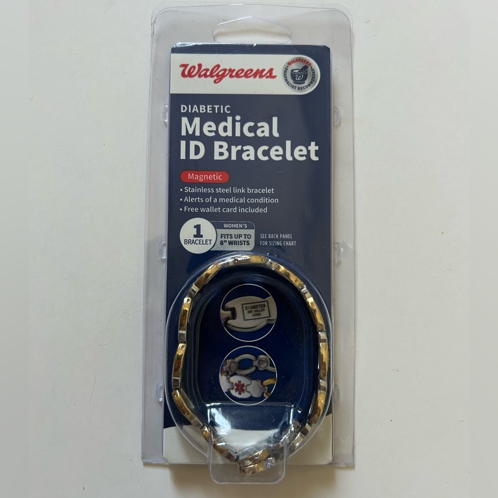 Diabetic Medical ID Bracelet for Women